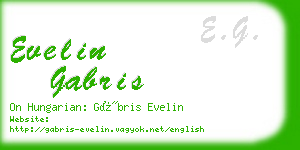 evelin gabris business card